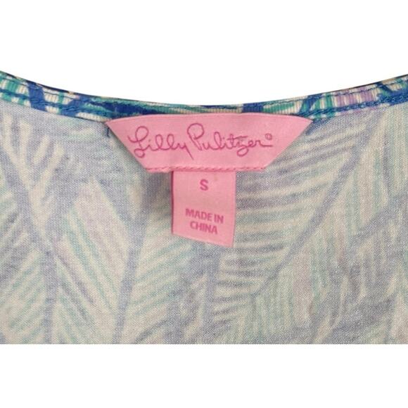 Lilly Pulitzer Paulina Jumpsuit Multi Bennet Blue Let’s Mango S - Picture 5 of 5